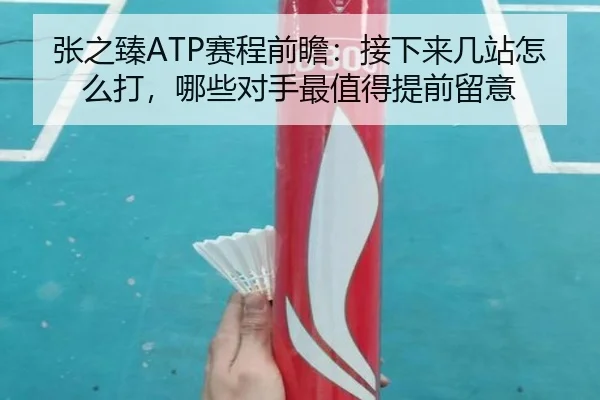 张之臻ATP赛程前瞻：接下来几站怎么打，哪些对手最值得提前留意